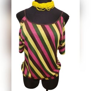 Torrid Banded Bottom Cold Shoulder Shirt 1X